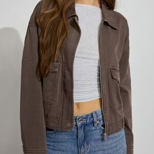 NWOT Twill Worker Jacket